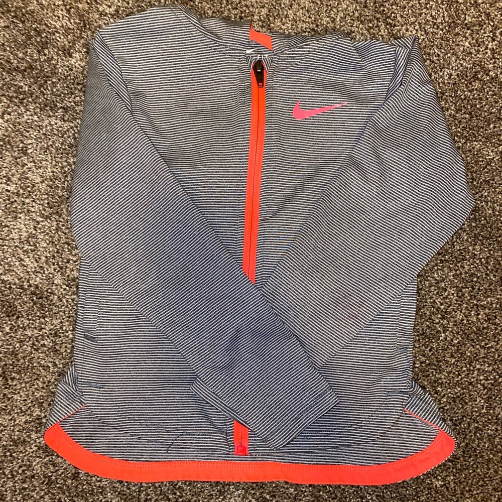 3/10 Girls striped zip up sweater